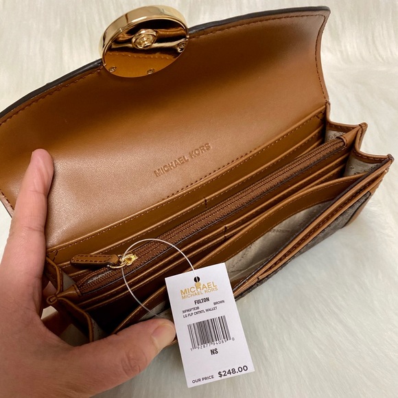 🤎LARGE FULTON FLAP CONTINENTAL WALLET - Picture 7 of 7